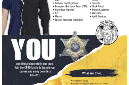 La Oficina del Sheriff de Caddo reduce la edad de contratación a 18 años