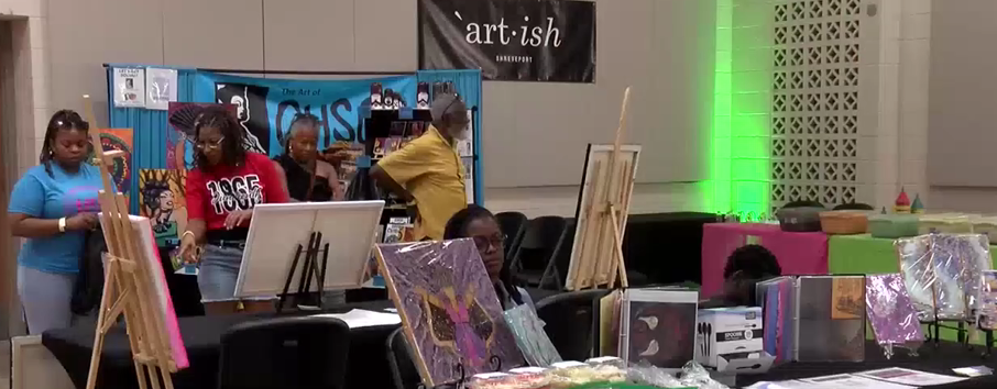 Centenares Celebran Juneteenth con Arte en Shreveport