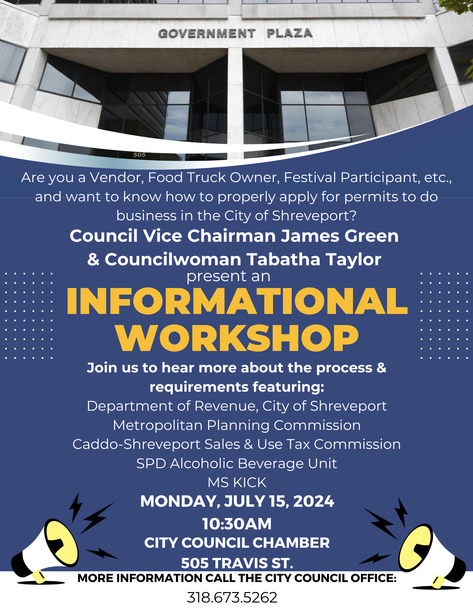 Taller Informativo para Vendedores y Participantes de Festivales en Shreveport