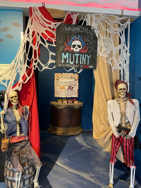 HALLOWEEN PIRATA Y CALABAZAS EN EL ACUARIO DE SHREVEPORT