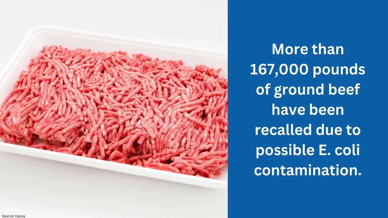 Mas de 167,000 Libras de Carne Molida Retiradas a Nivel Nacional por Posible Contaminación con E. Coli