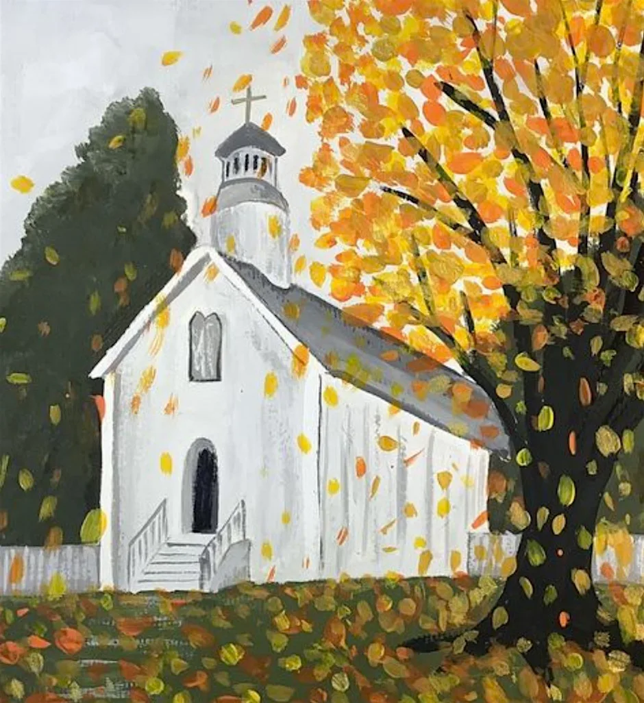 Autumn Church Paint and Sip: Una Noche Creativa y Relajante en Shreveport